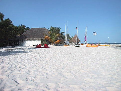 Fotos Der weiße Sandstrand der Malediven