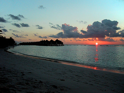 Fotos Sonnenuntergang auf den Malediven