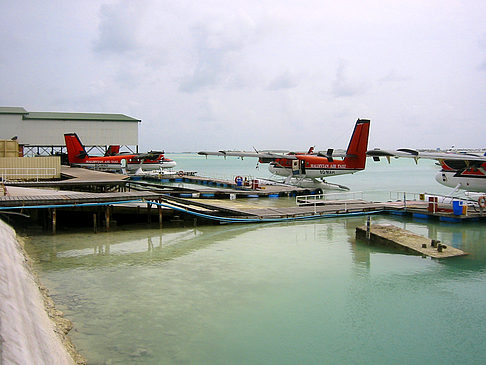 Flughafen für Wasserflugzeuge Fotos